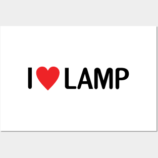 I Love Lamp Posters and Art